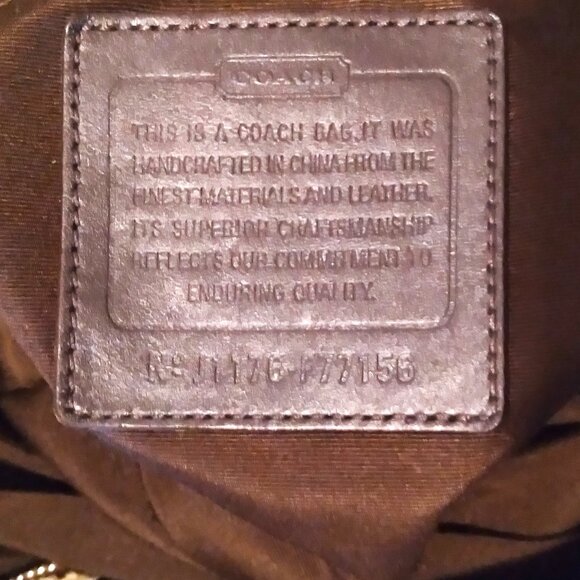 Coach Signature Diaper or Tote Bag No. J1176-F77156 - Picture 10 of 12